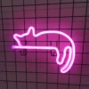 1pc, Cute Cat Shaped Neon Lights, Powered By USB or Battery, Perfect for Decorating Bedrooms, Christmas (battery Not Included)